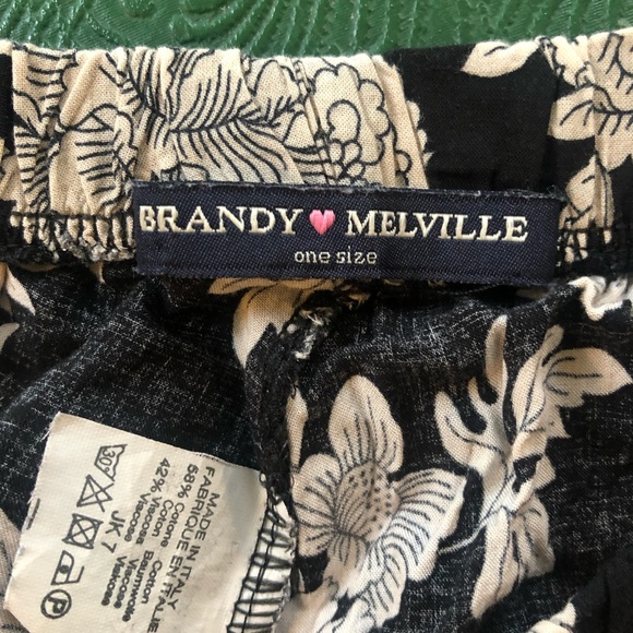 Brandy Melville Flower Print Shorts One Size - Picture 3 of 5